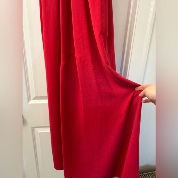 Halston Hot Pink Strapless Gown (Saks) - Picture 3 of 4